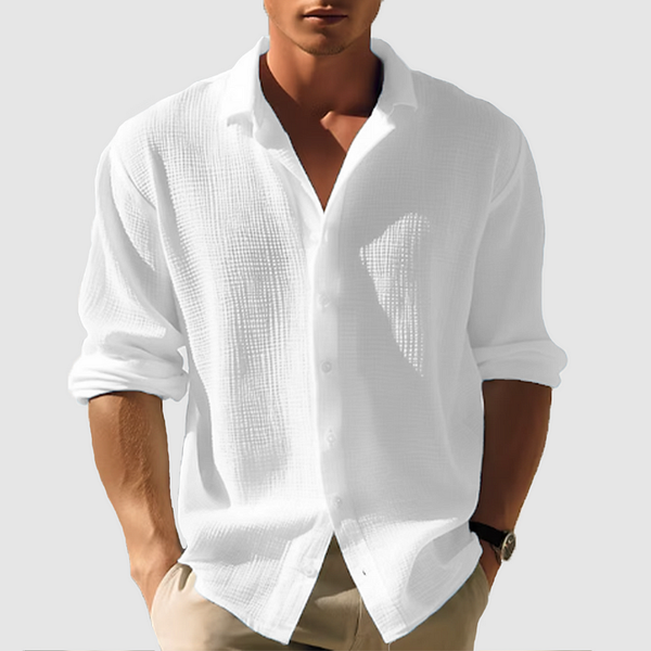 Camisa | Frente com Botões Barra Curvada