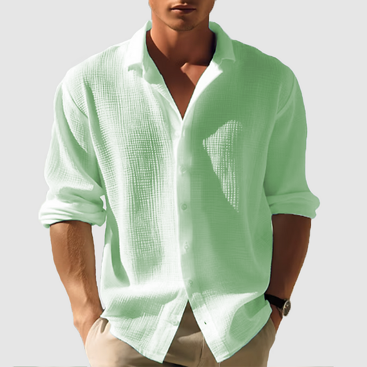 Camisa | Frente com Botões Barra Curvada
