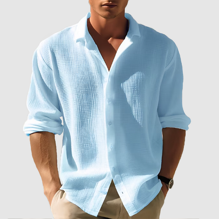 Camisa | Frente com Botões Barra Curvada