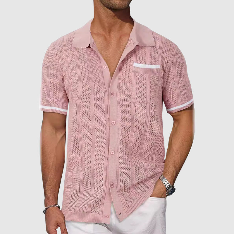 Camisa | Gola Camp Contrastante
