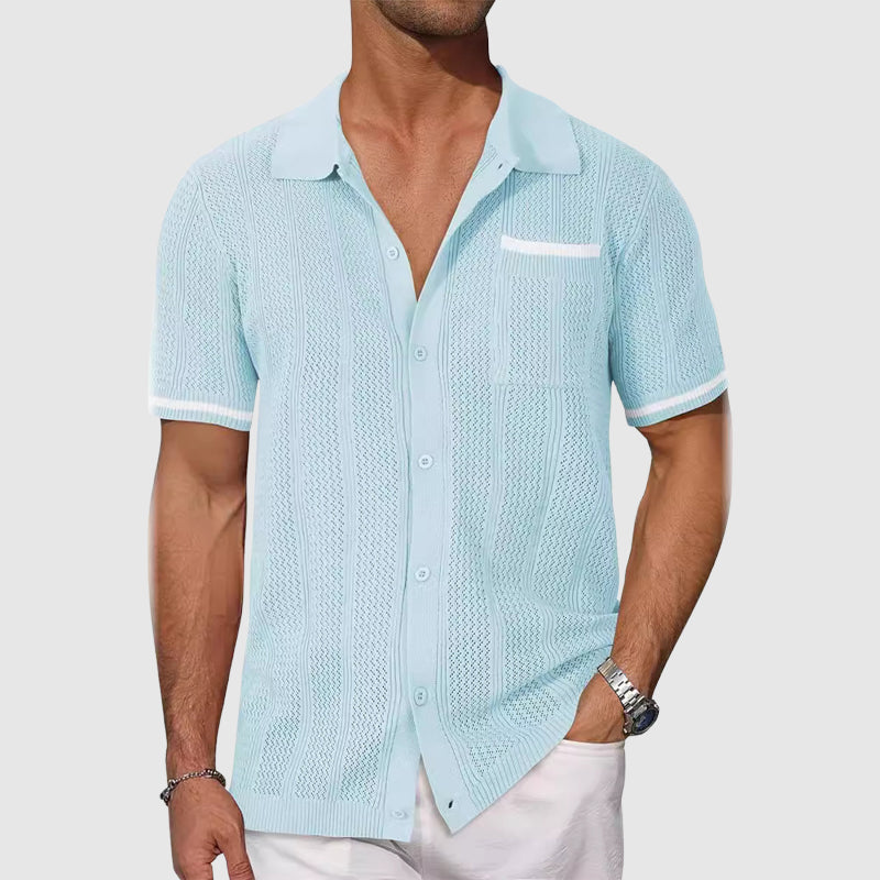 Camisa | Gola Camp Contrastante