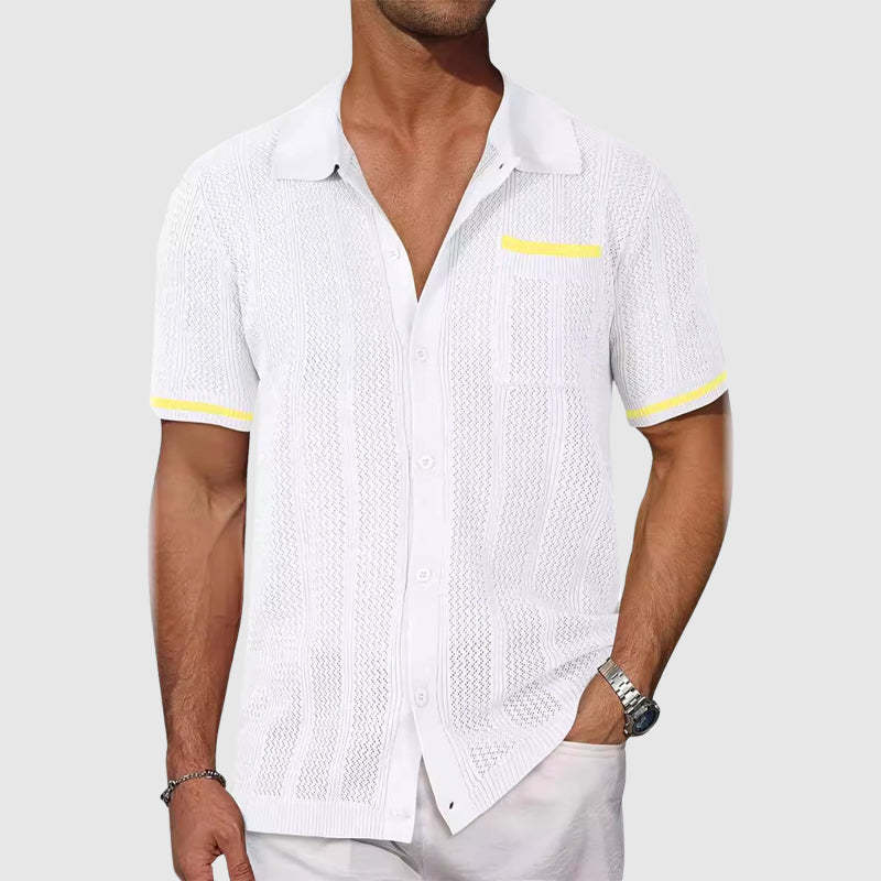 Camisa | Gola Camp Contrastante