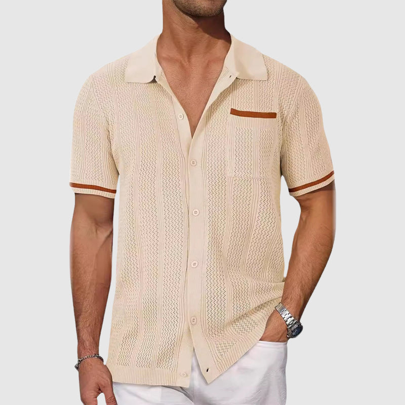 Camisa | Gola Camp Contrastante