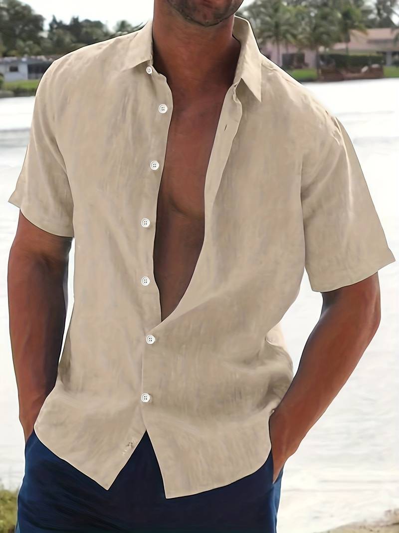 Camisa | Mistura Leve Manga Curta