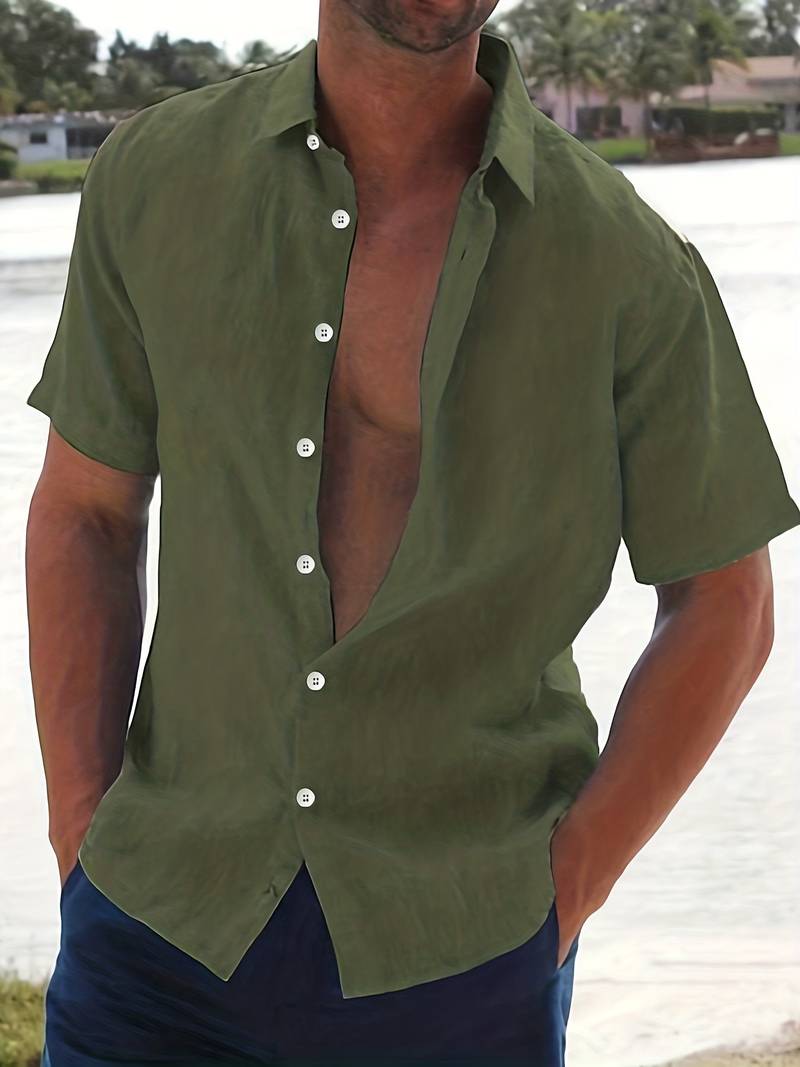 Camisa | Mistura Leve Manga Curta