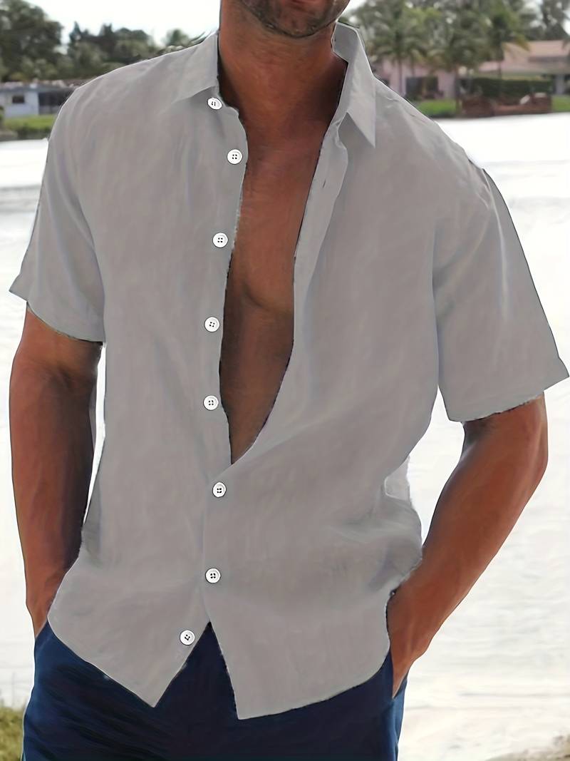 Camisa | Mistura Leve Manga Curta