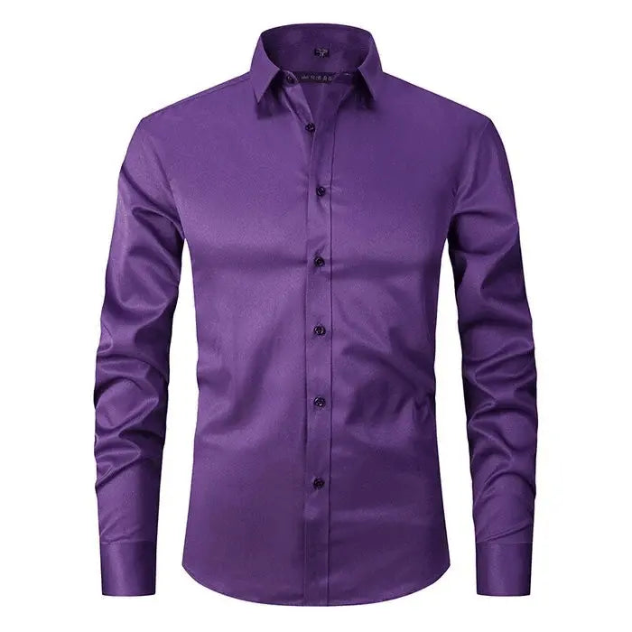 Camisa | Mistura Poliéster Sem Rugas