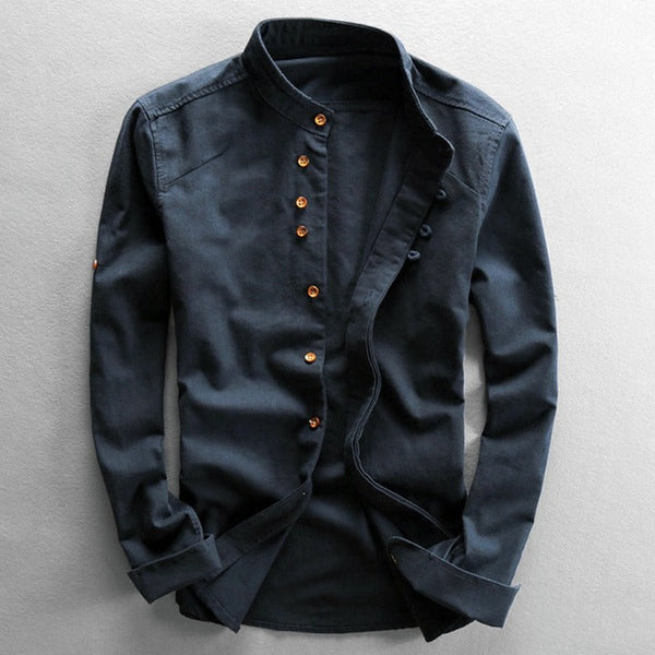 Camisa | Gola Alta Botão Vintage