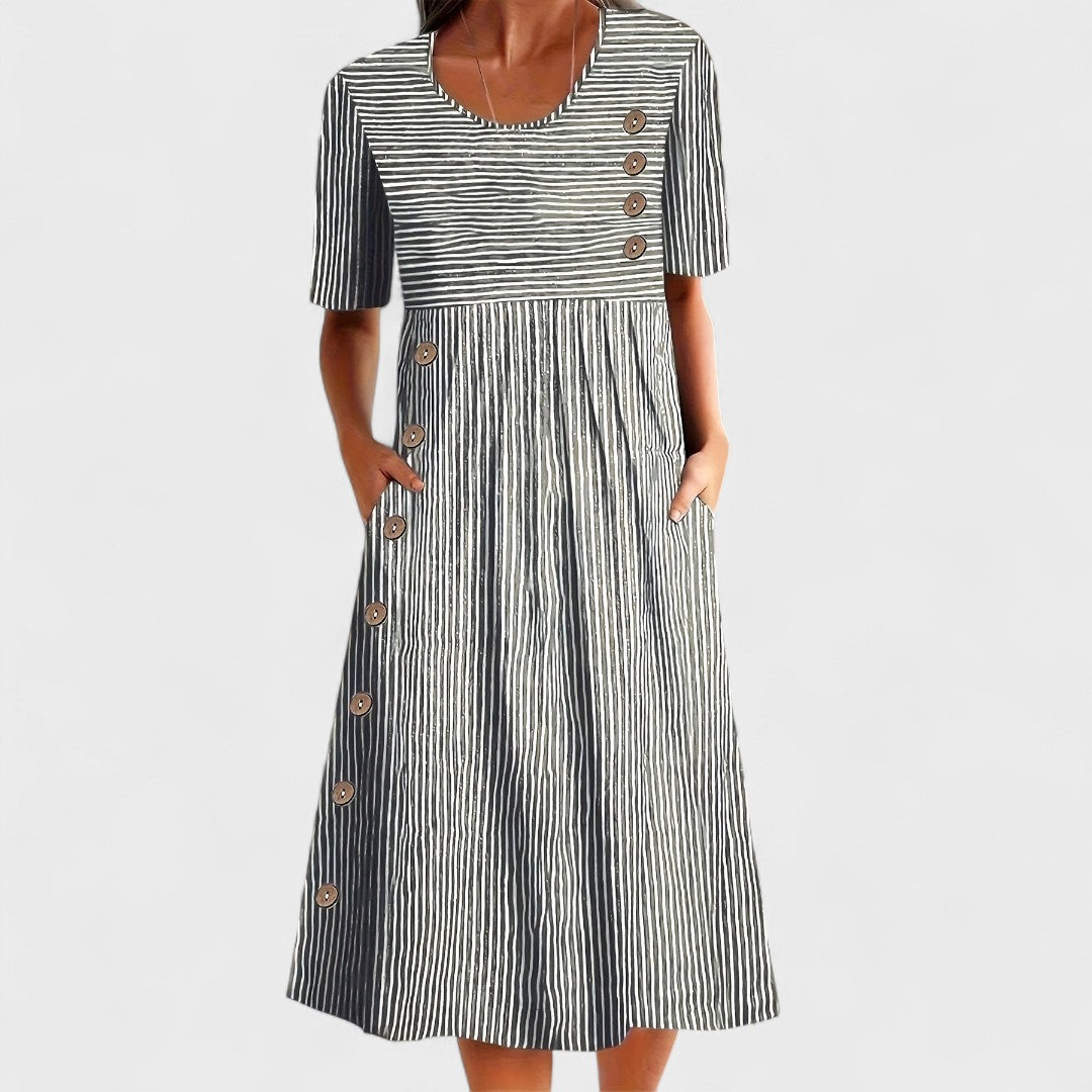 Gisela | Vestido às riscas