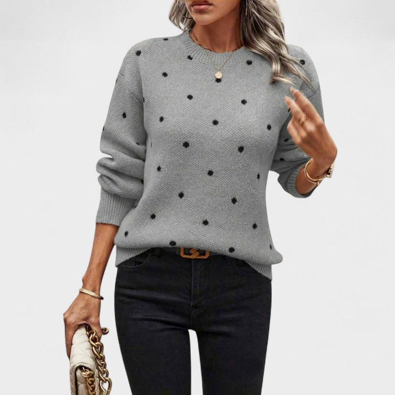 Otília | Camisola de malha com bolinhas
