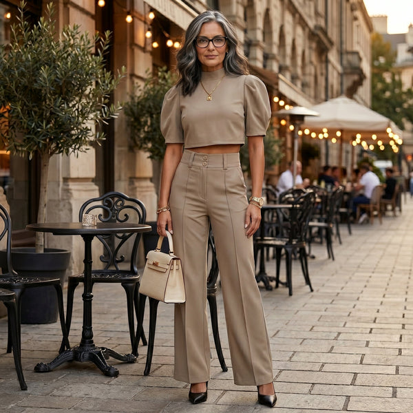 Ilda | Conjunto Elegante de Duas Peças