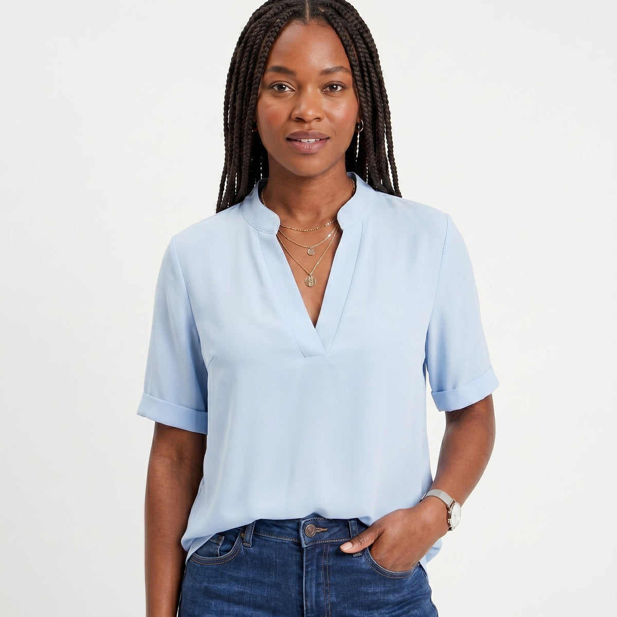 Rosaura | Blusa Fluida Decote em V