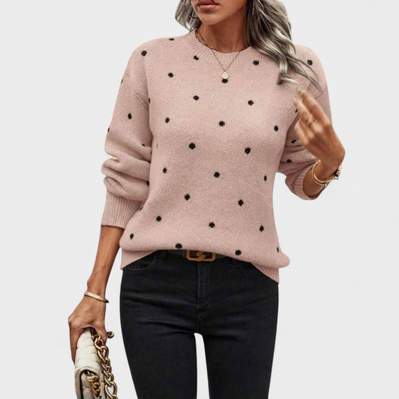 Otília | Camisola de malha com bolinhas