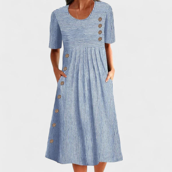 Gisela | Vestido às riscas