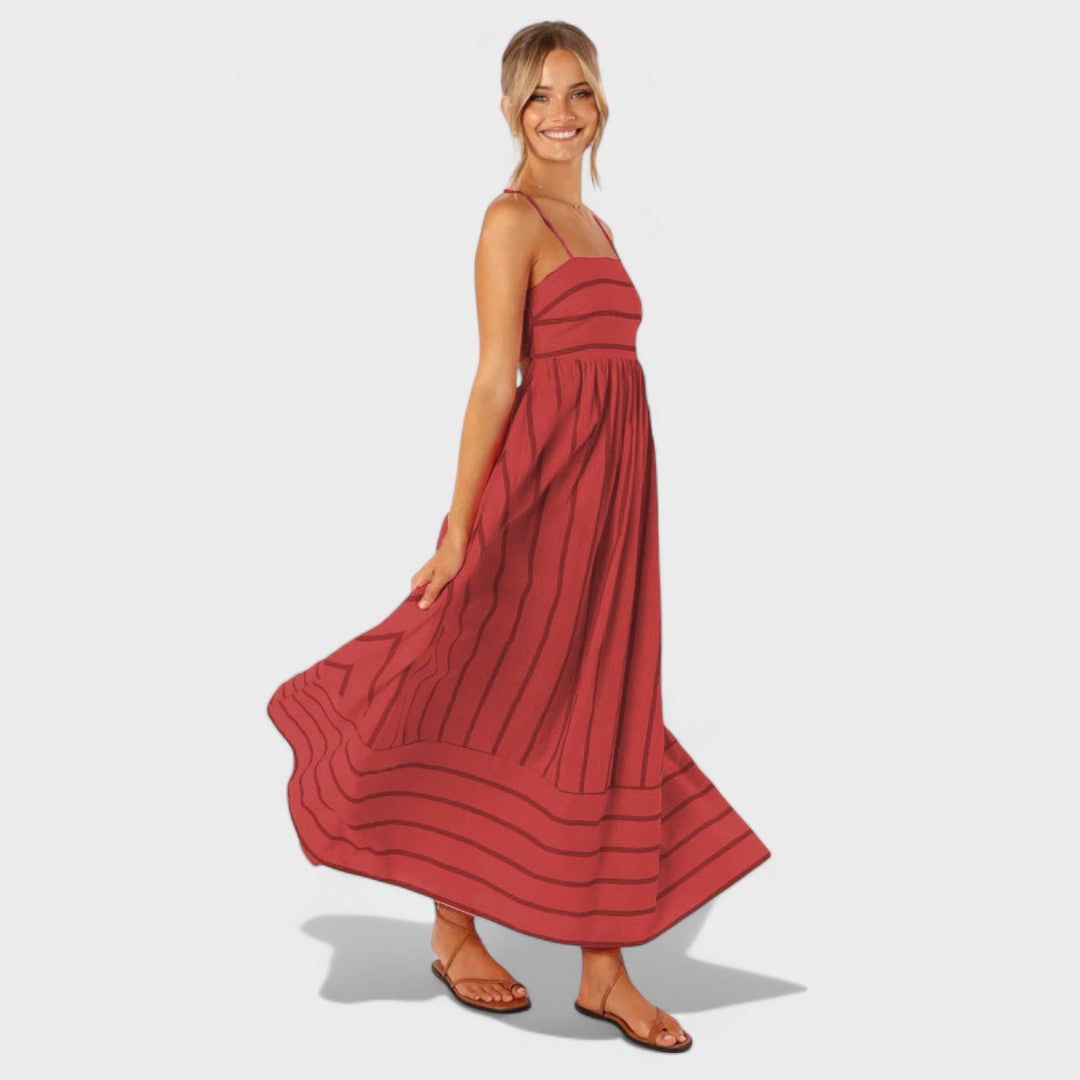 Neusa | Vestido Listrado Fresco