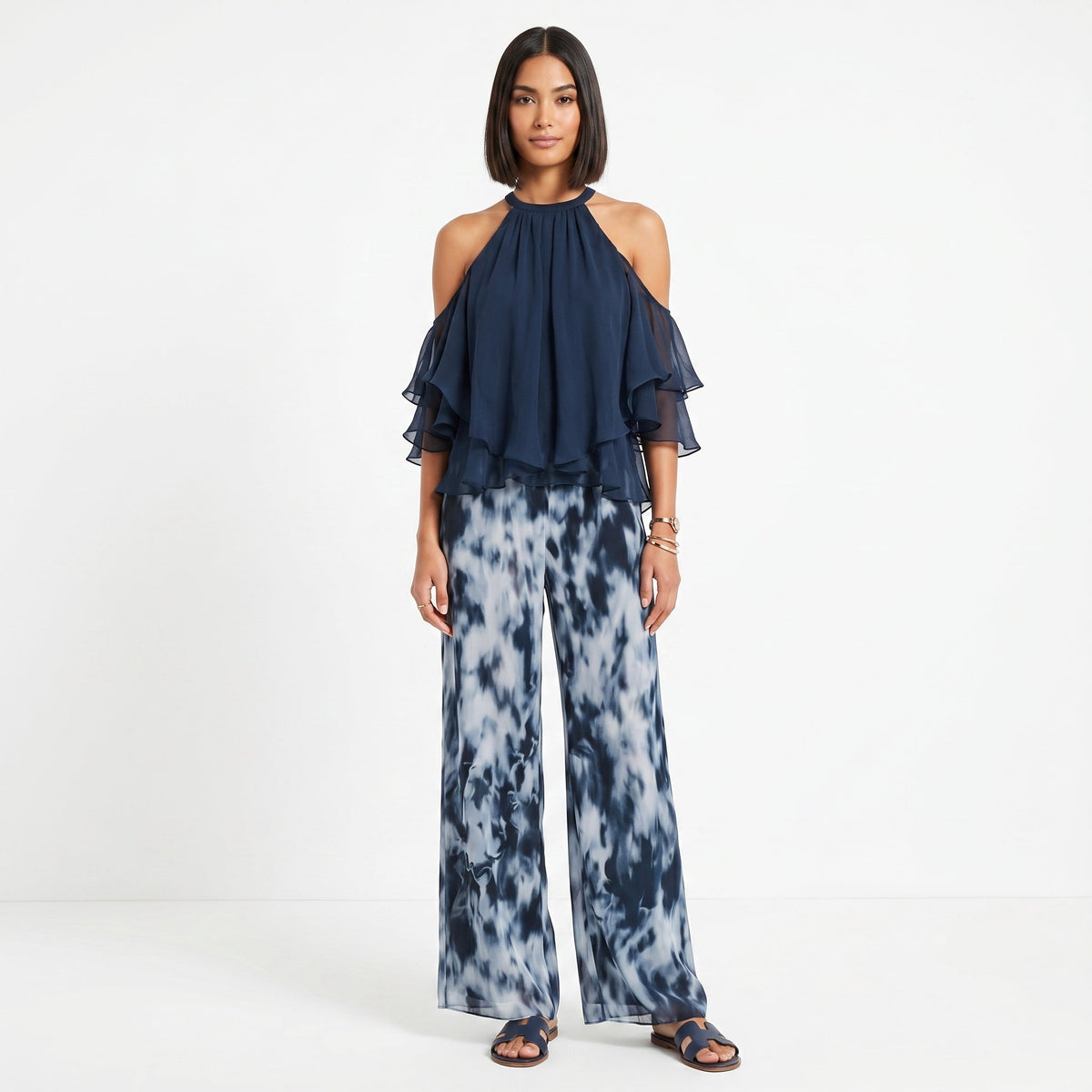 Verónica | Conjunto Halter e Calças Fluidas