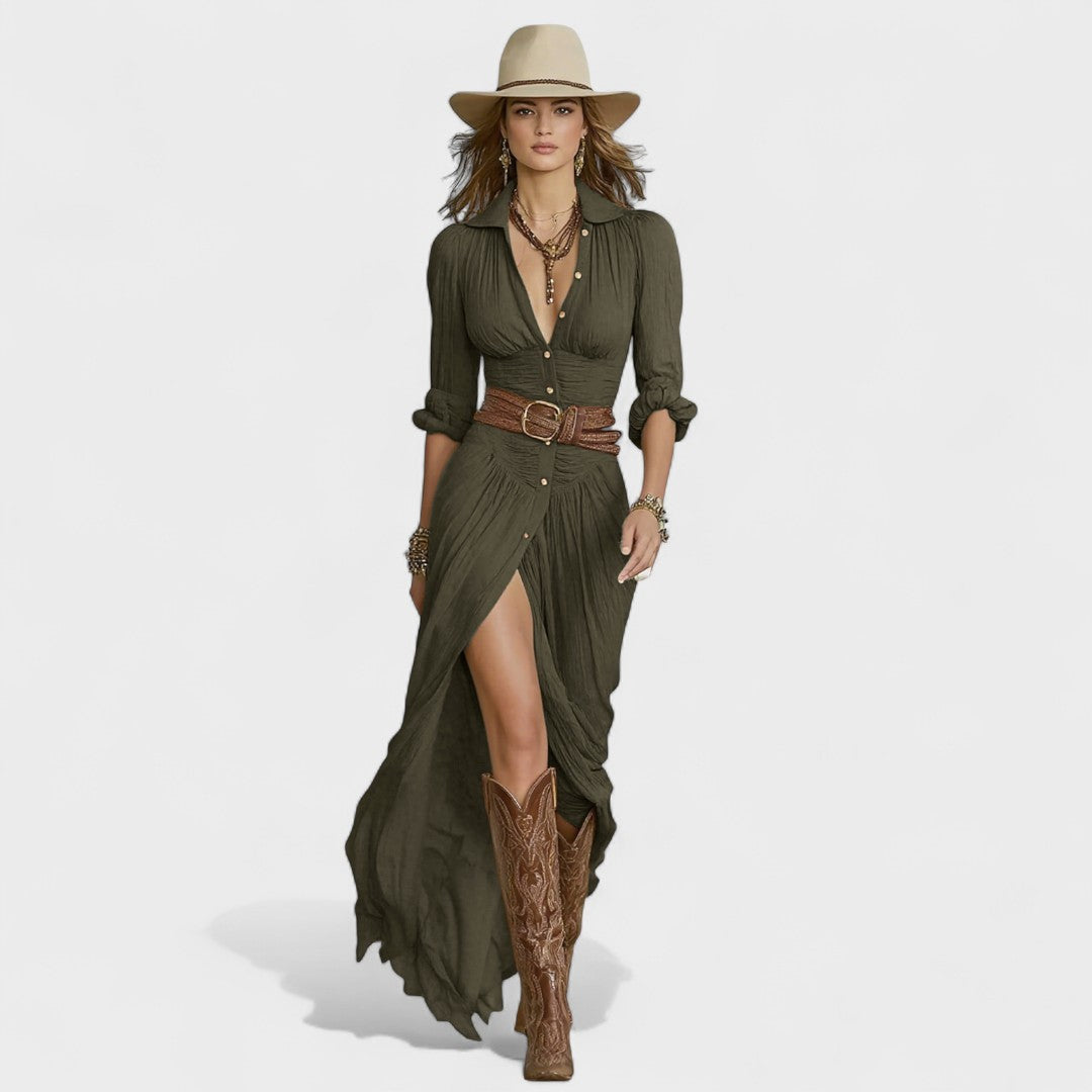 Salomé | Vestido longo maxi