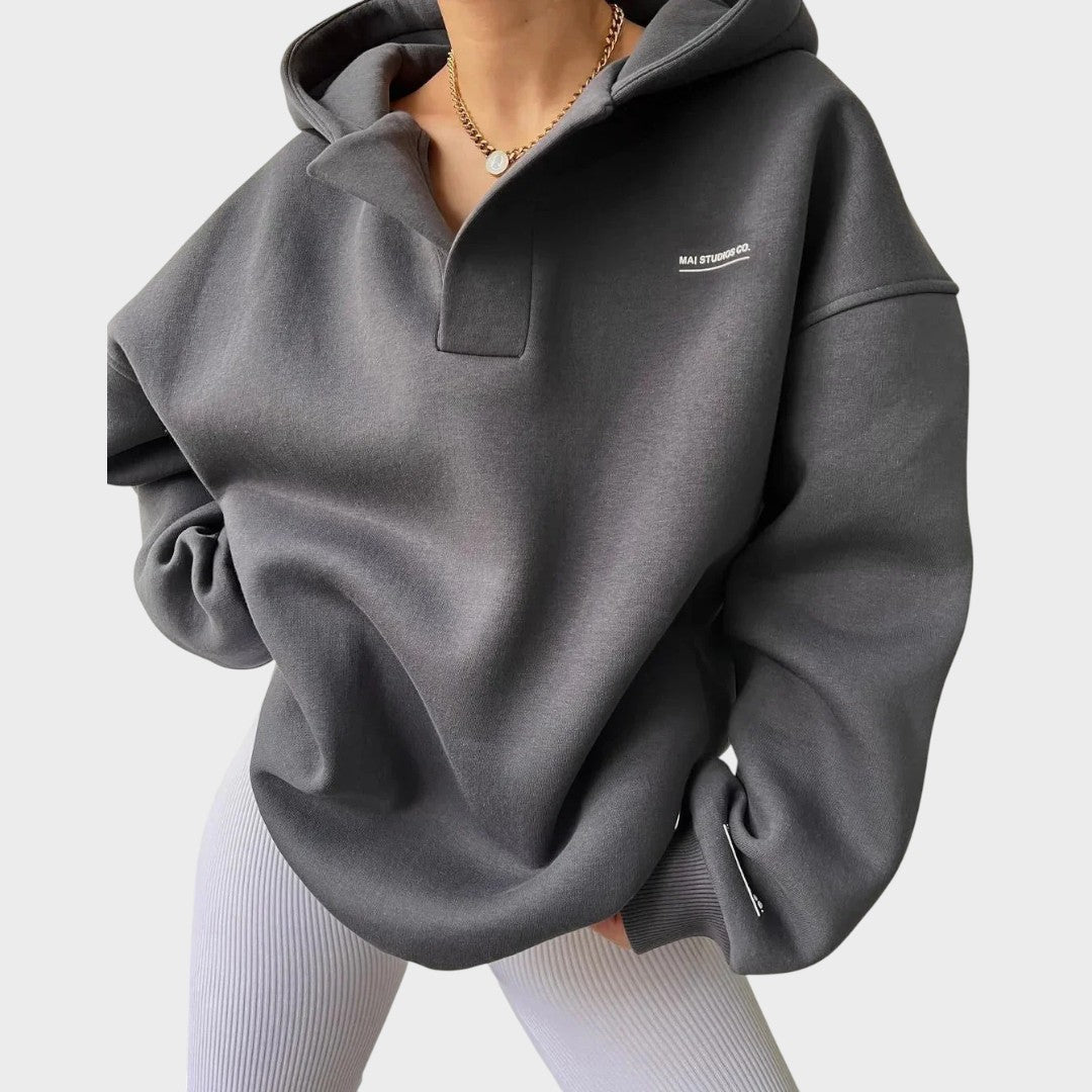 Branca | Hoodie com capuz chique