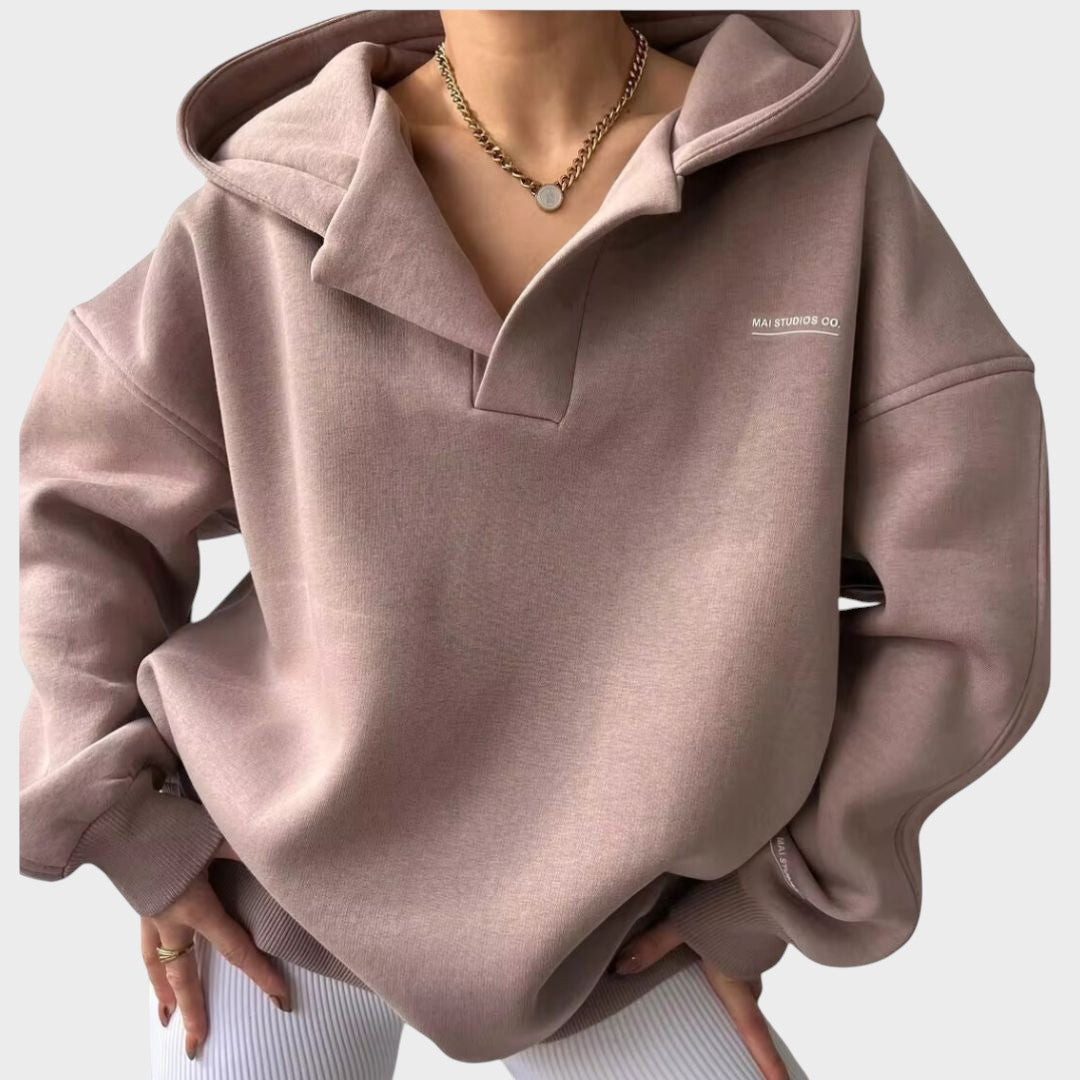 Branca | Hoodie com capuz chique