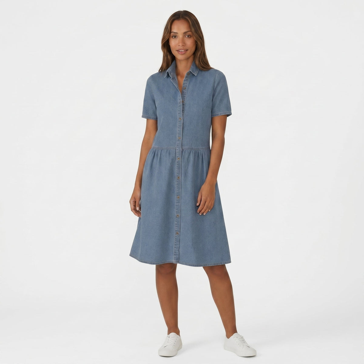 Perpétua | Vestido casual em ganga