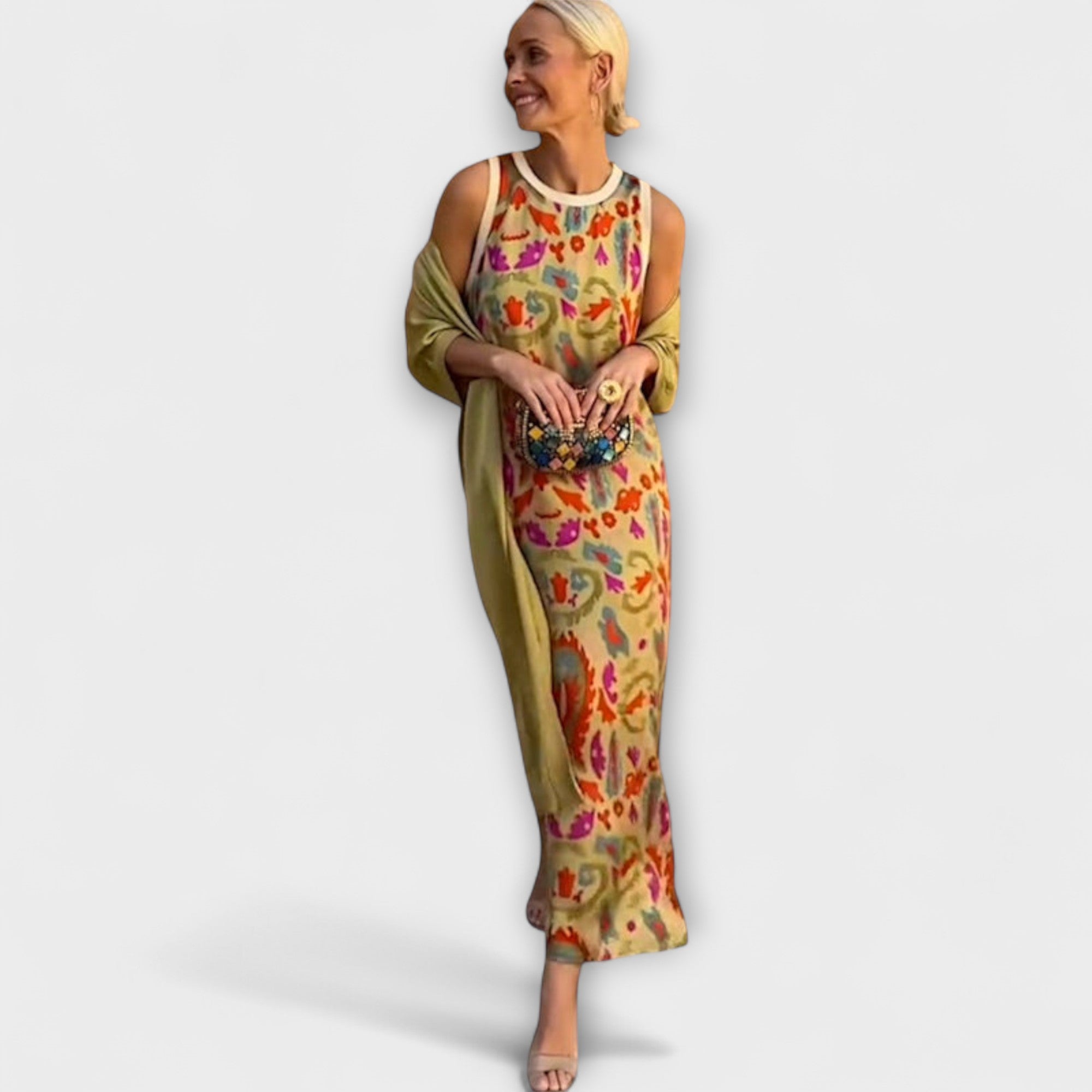 Salomé | Vestido maxi com casaco a condizer