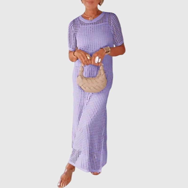 Purificação | Vestido longo com recortes