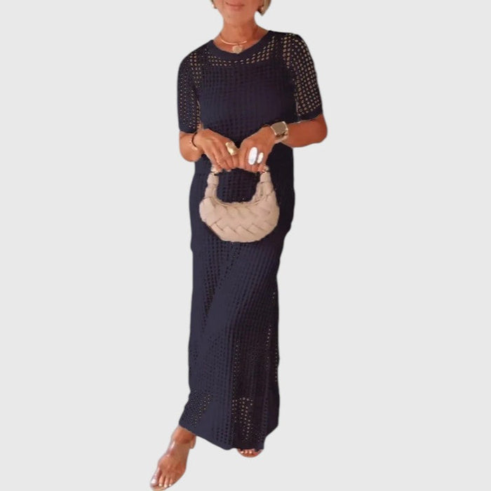 Purificação | Vestido longo com recortes