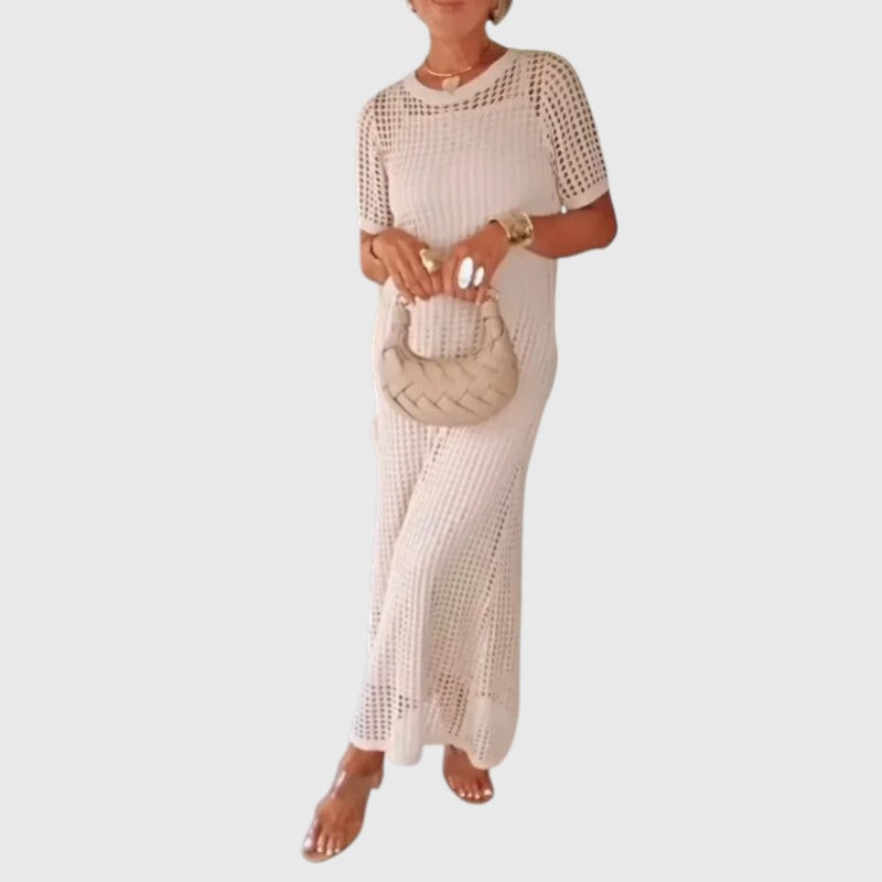 Purificação | Vestido longo com recortes