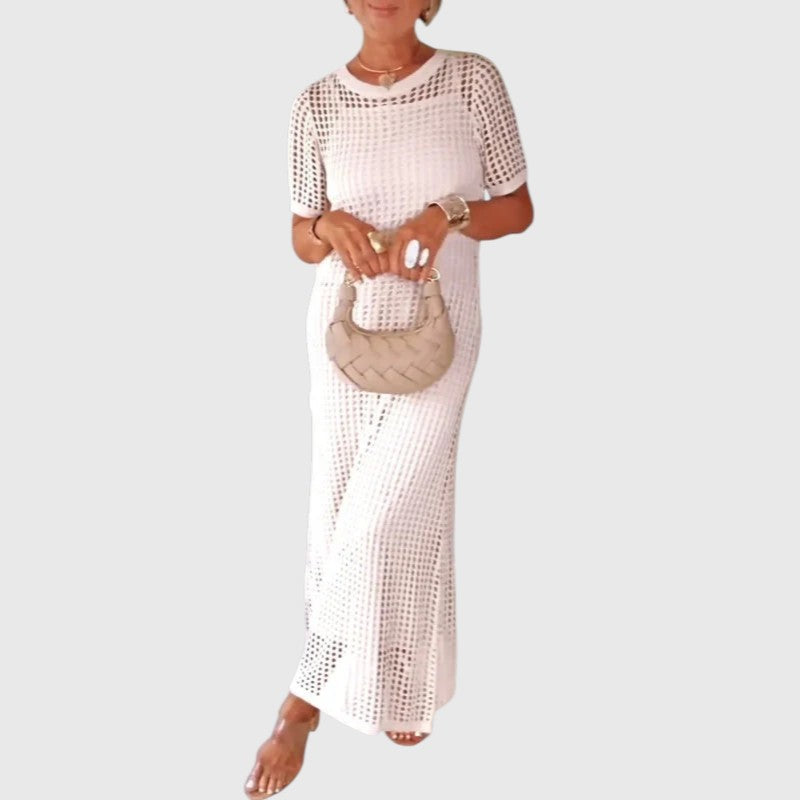 Purificação | Vestido longo com recortes