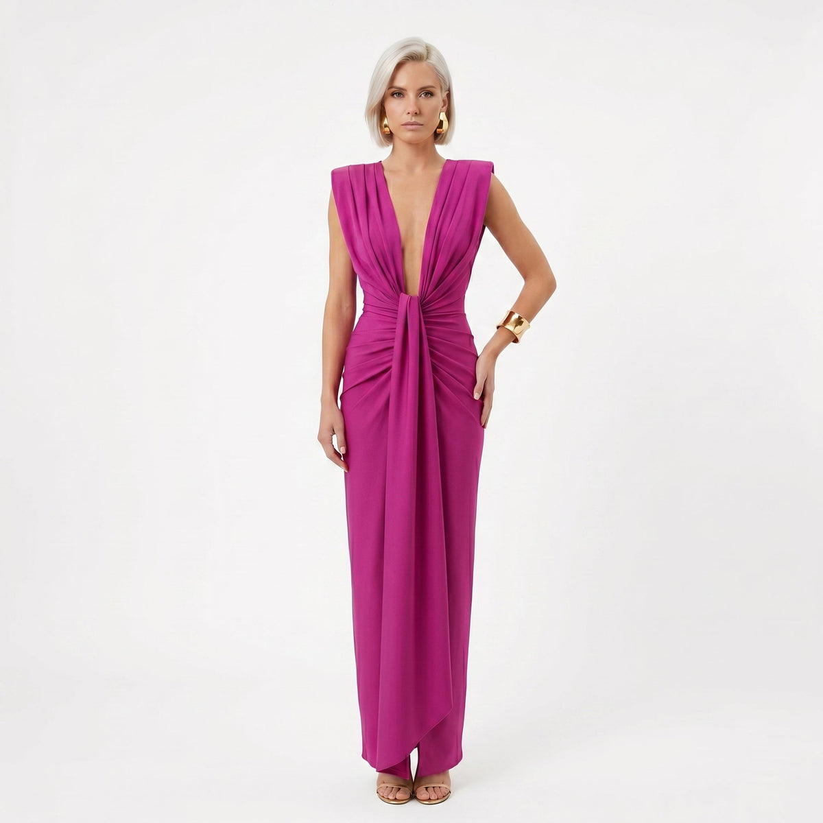 Delfina | Vestido de Decote Aberto